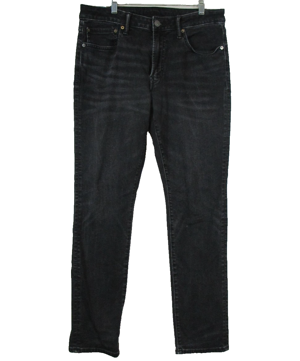 American Eagle Outfitters Mens Mid Rise Stretch Denim Jeans Size 34X32 Black