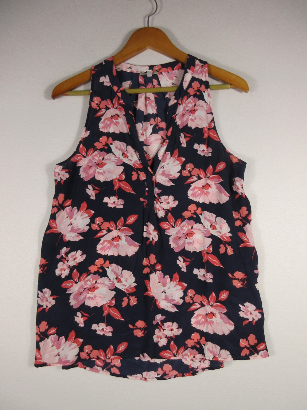 Joie Womens Floral Print V-Neck Sleeveless Tank Tap Wide Strap Size S Multicolor