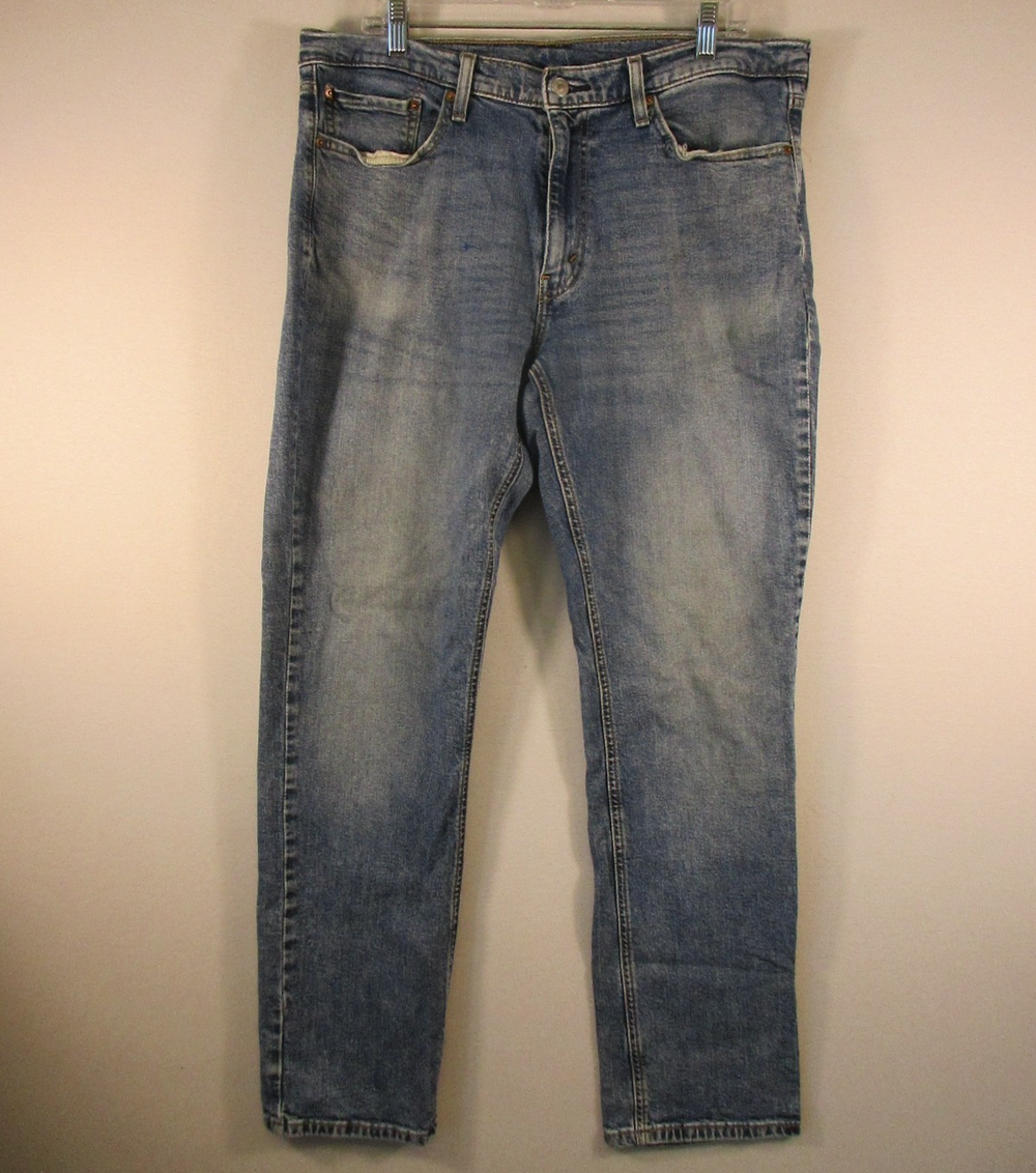 Levis Strauss & Co. Mens Mid Rise Straight Jeans Stretch Denim Size W36 L34 Blue