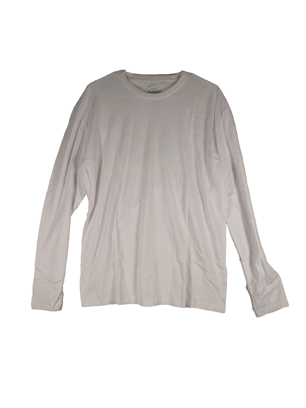 True Classic Womens Premium Quality Tee-Shirt Crew Neck Long Sleeve Size L Pink