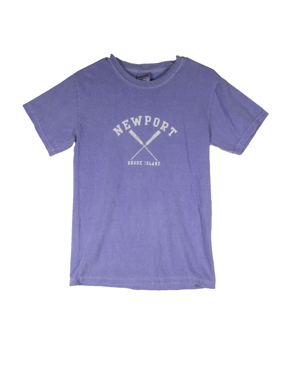 Comfort Colors Mens Newport Rhode Island T-Shirt Short Sleeve Size S Blue