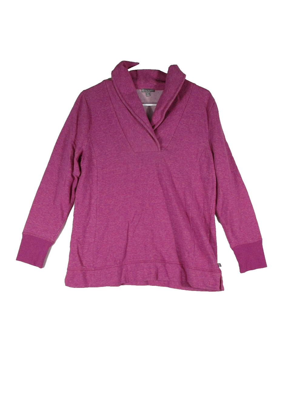 T by Talbots Womens Cowl Neck Pullover Sweater Long Sleeve Size M Pink