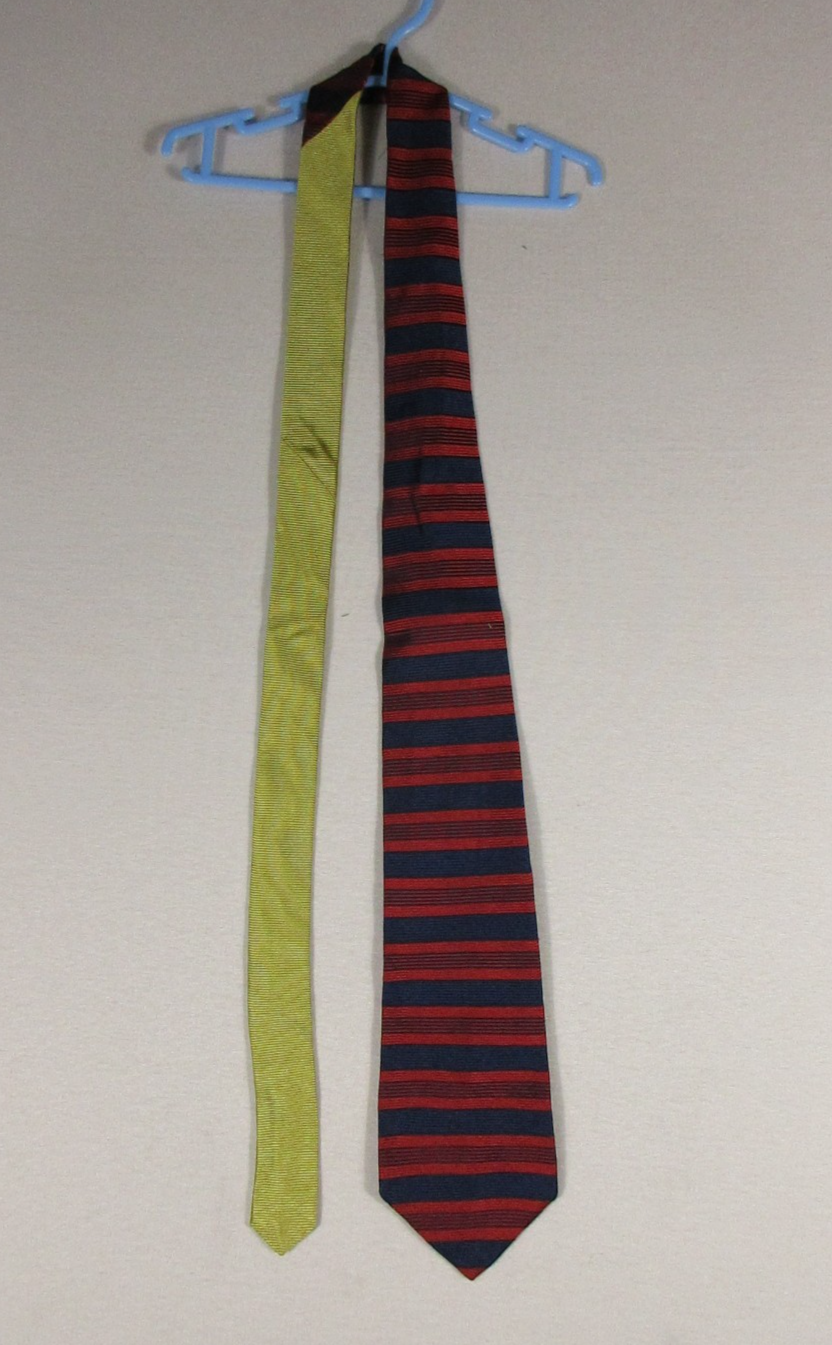 Tommy Hilfiger Mens 100% Silk Neck Tie Striped Pattern Made in USA