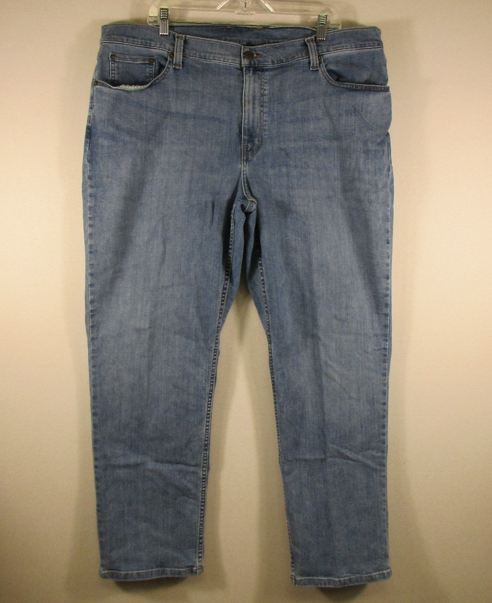 L.L.Bean Mens 1912 Standard Fit Denim Jeans Straight Leg Pockets Size 42X30 Blue
