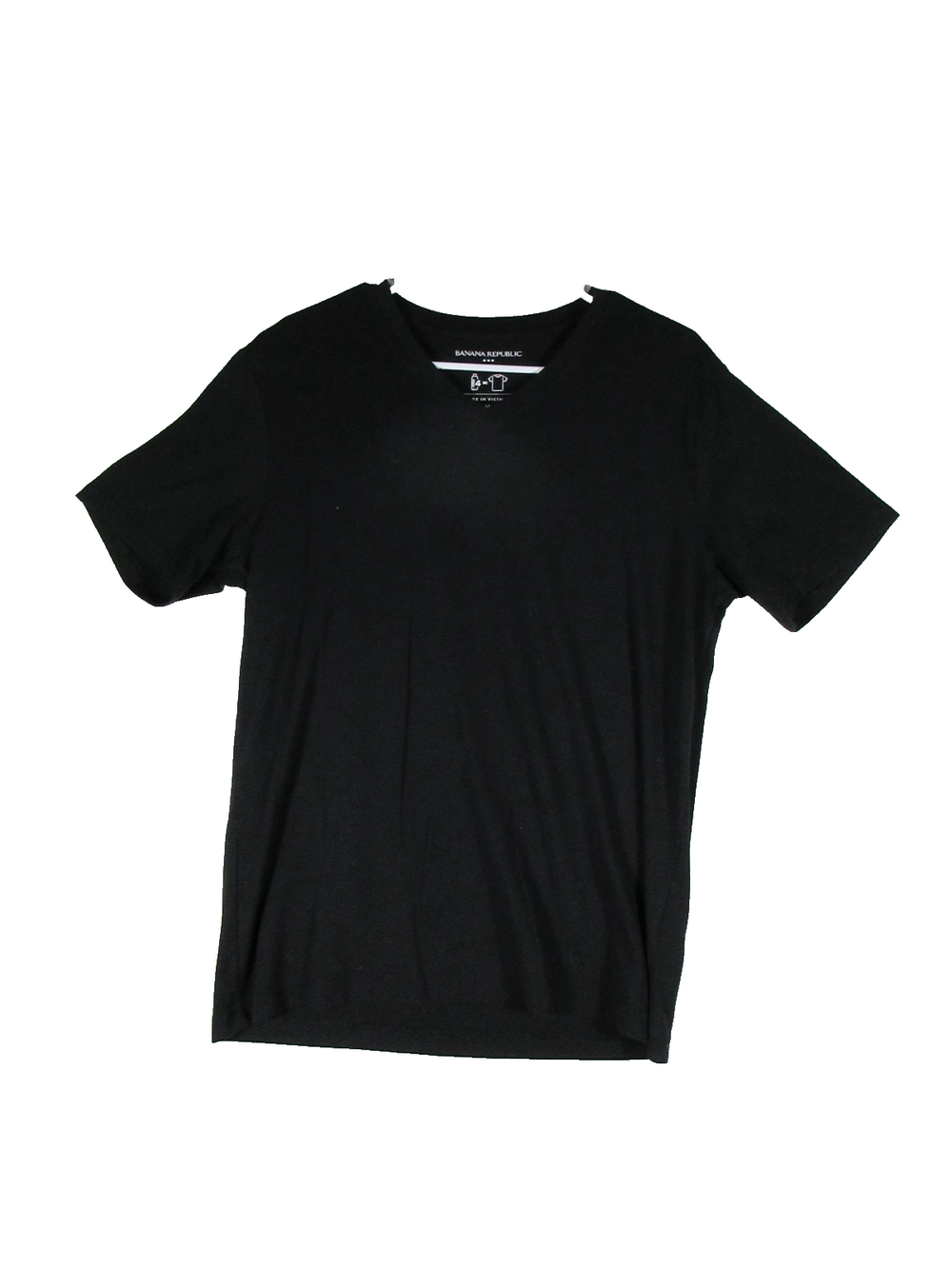 Banana Republic Mens Eco Premium Wash T-Shirt Short Sleeve Size M Black