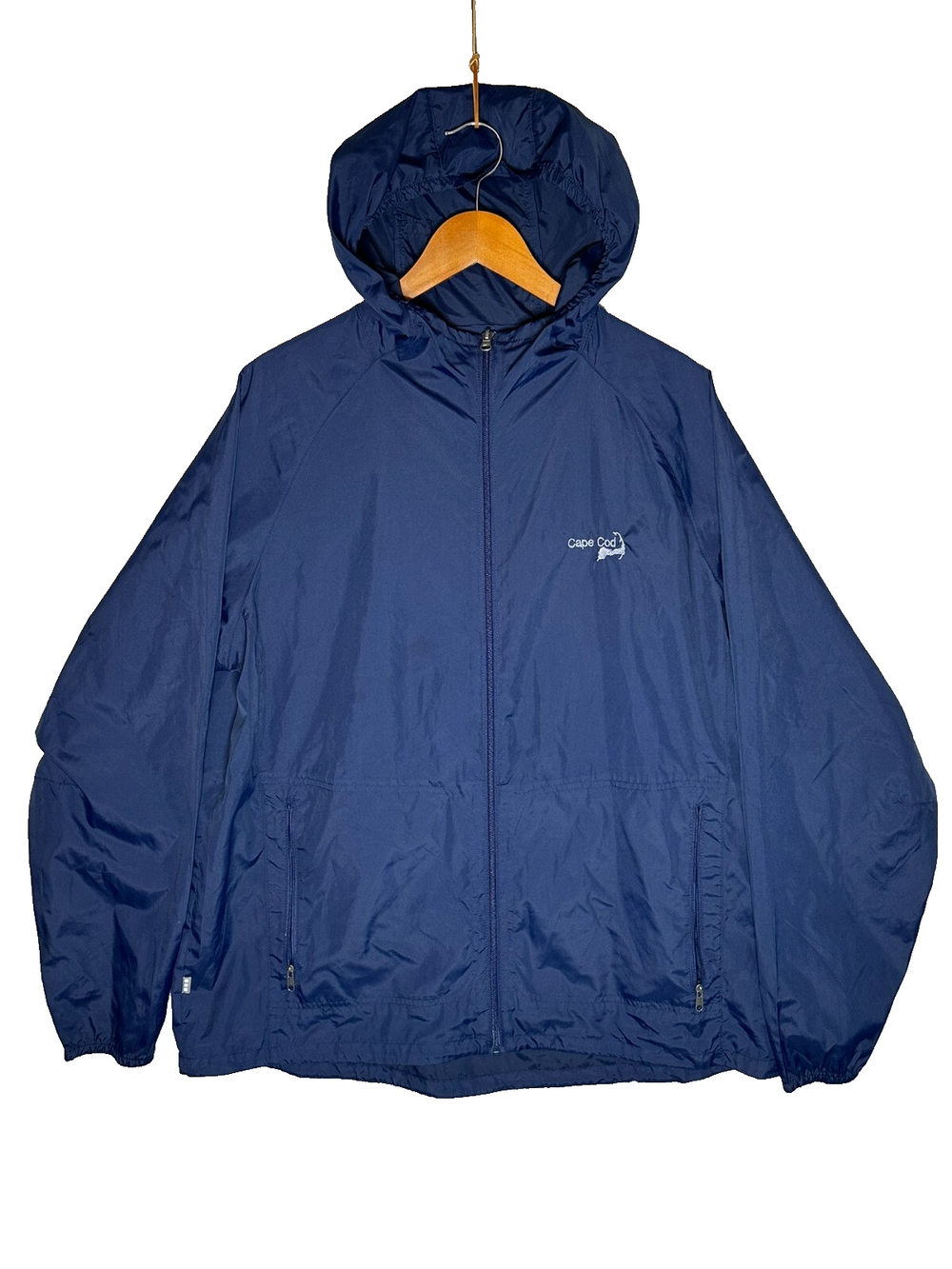 Elevate Navy Blue Rain Coat Full Zip Cape Cod Men's XL