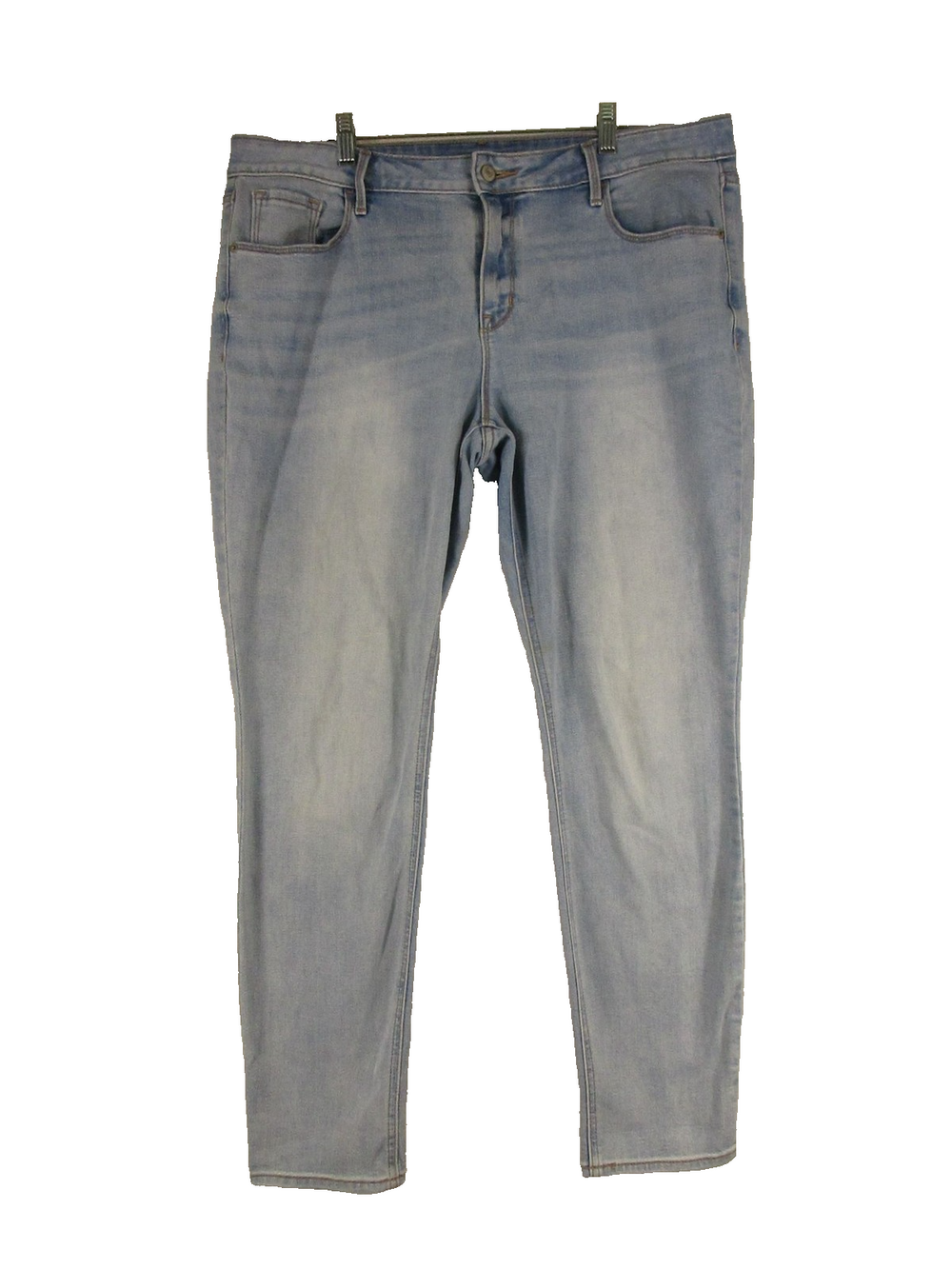 Old Navy Jeans Womens 16 Long Skinny Light Wash Stretch Denim Light Blue Comfort