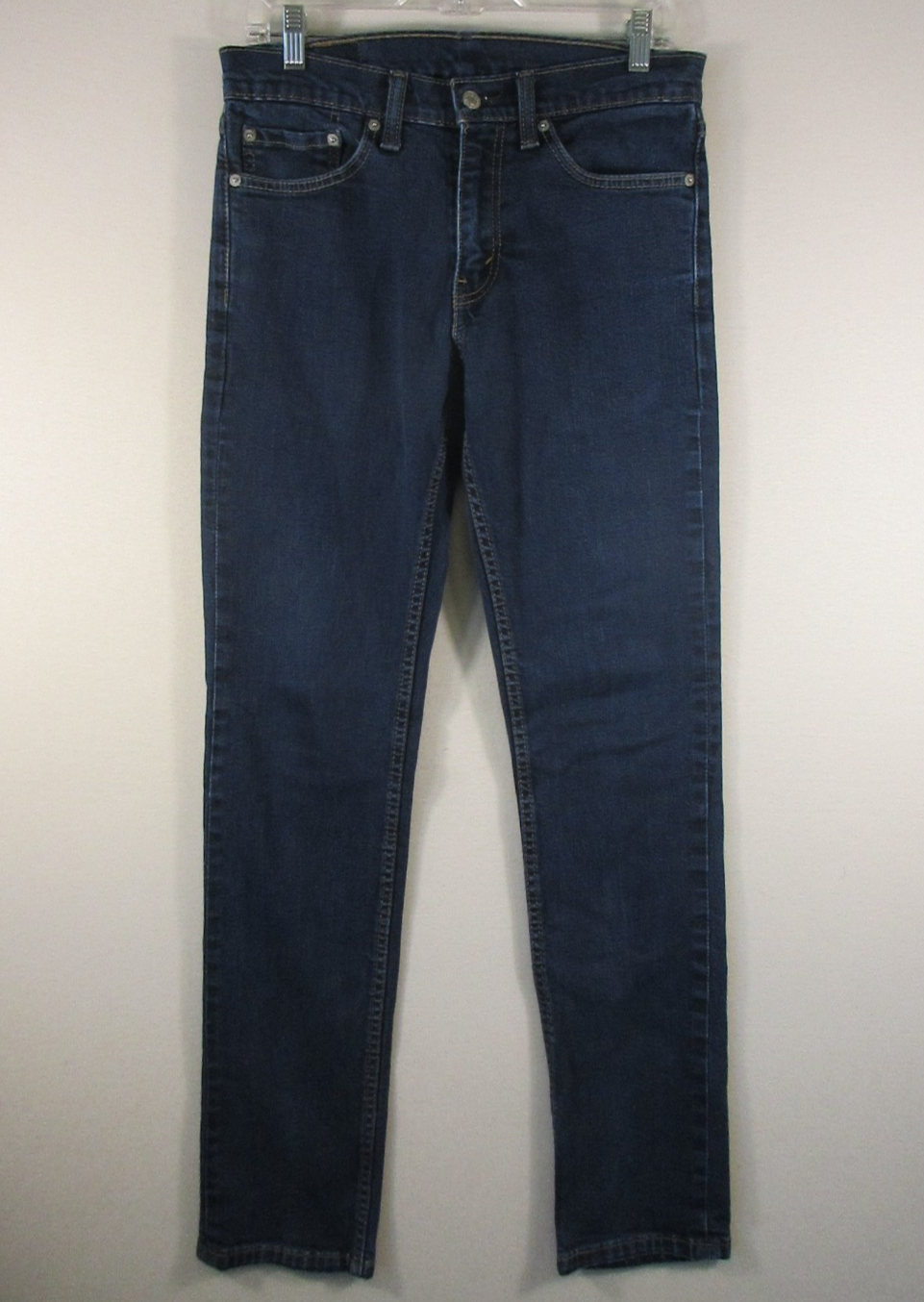Levis Strauss & Co. Mens Mid Rise Skinny Jeans Button Fly Size W32 L34 Blue