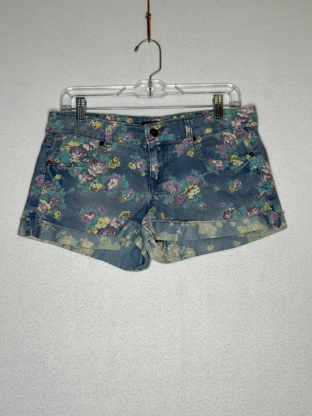 Forever 21 Multicolor Floral Shorts Women's Size 27 Premium Denim