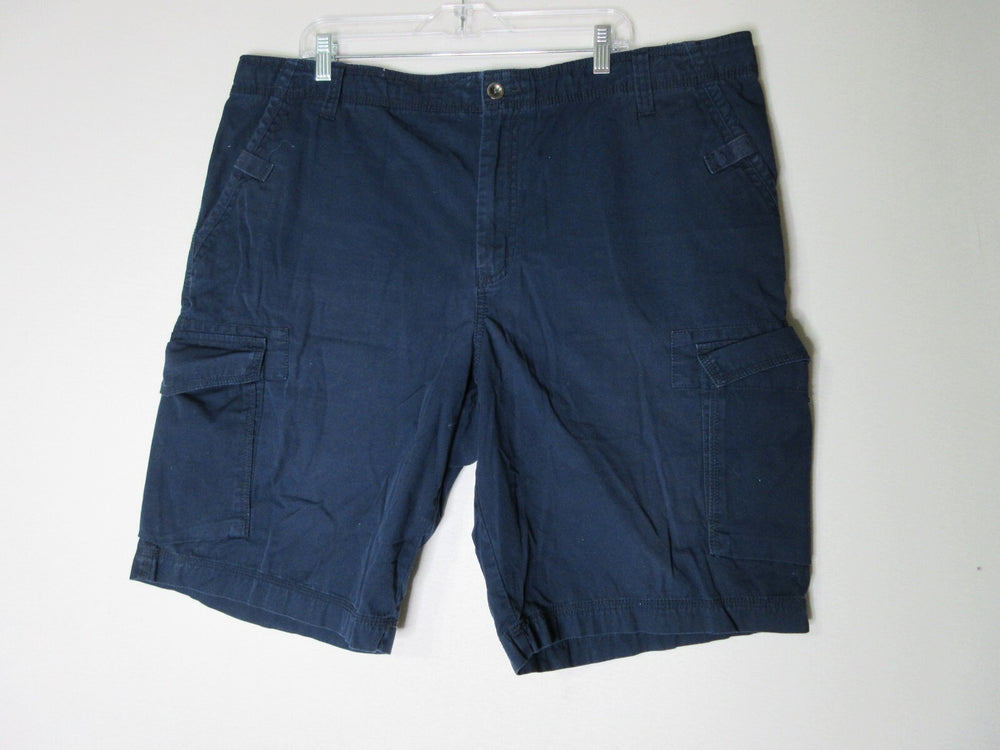 G.H. Bass & Co. Mens High Rise Single Button Shorts Slash Pockets Size 42 Blue