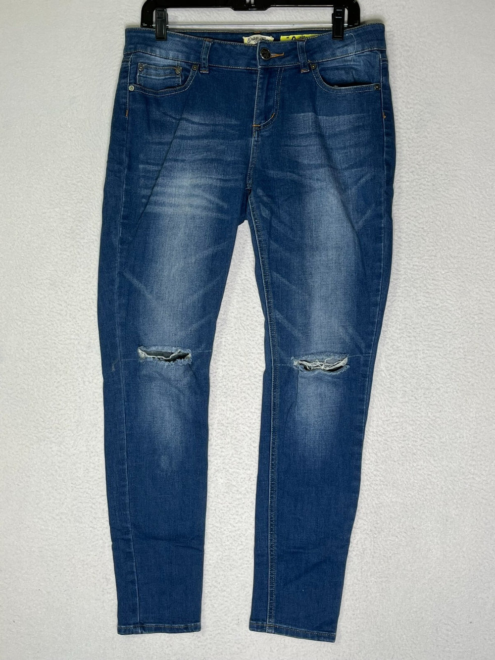 Drdigo Rein Blue Mid Rise Skinny Jeans Stretch Distressed Women's Size 9