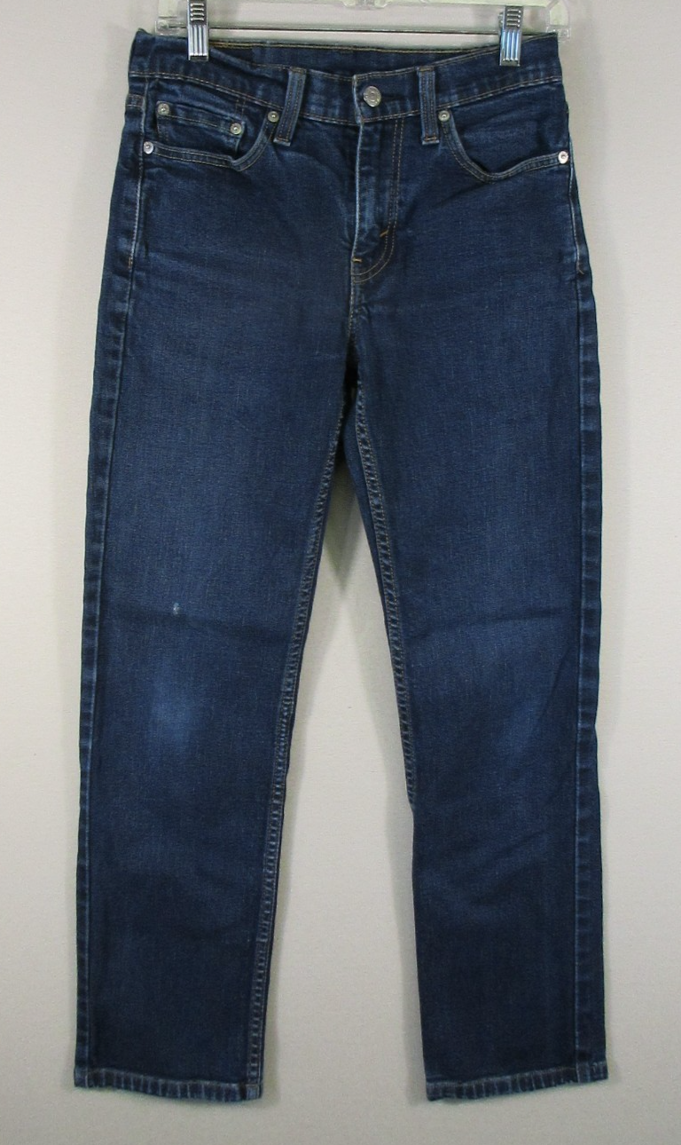 Levi Strauss & Co. Mens High Rise Straight Jeans Button-Fly Size W29 L32 Blue