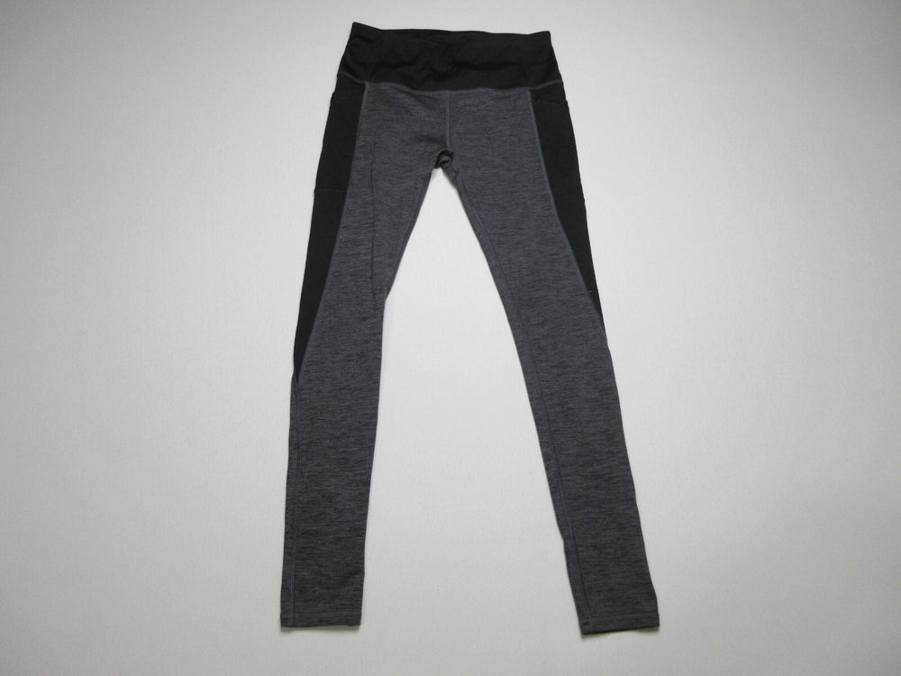 DSG Womens Coloblock Low Rise Leggings Skinny Leg Elastic Waist Size S Gray