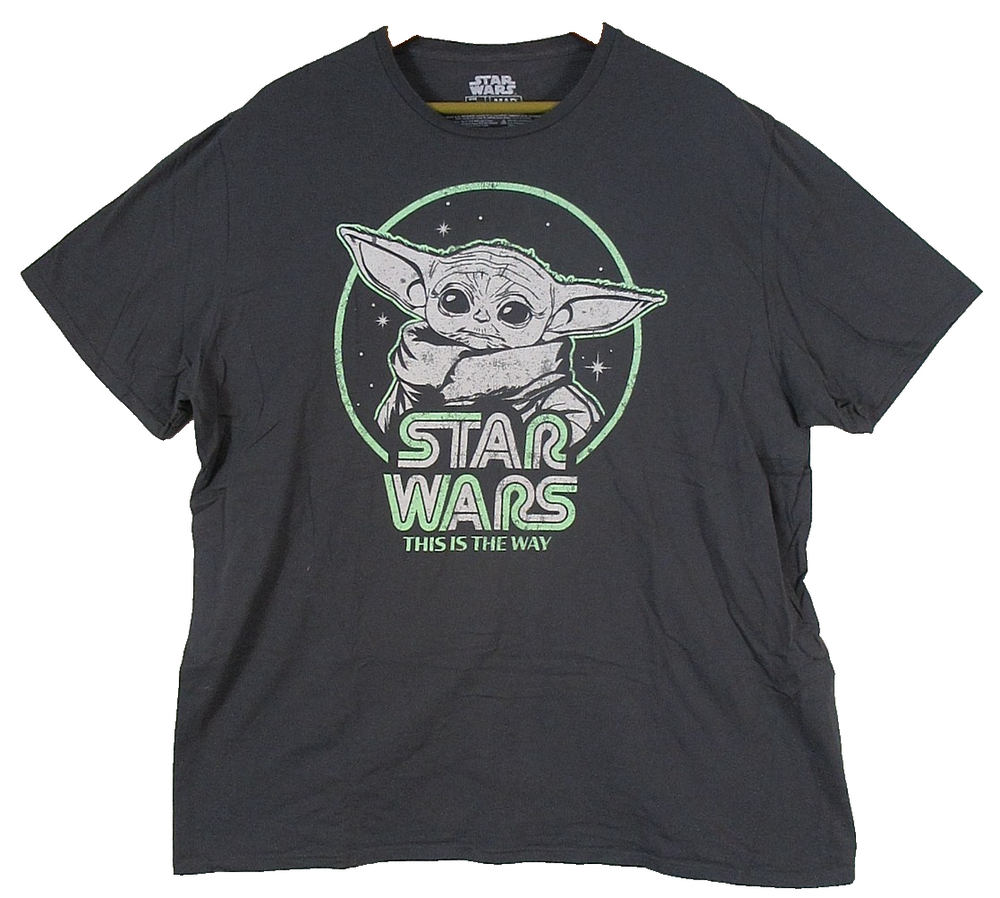 Star Wars Mens Mad Engine This is The Way T-Shirt Short Sleeve Size 2XL Gray
