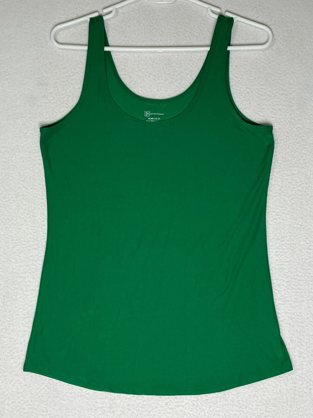 No Boundaries Green Sleeveless Tank Top Scoop-Neck Women's Size X Large