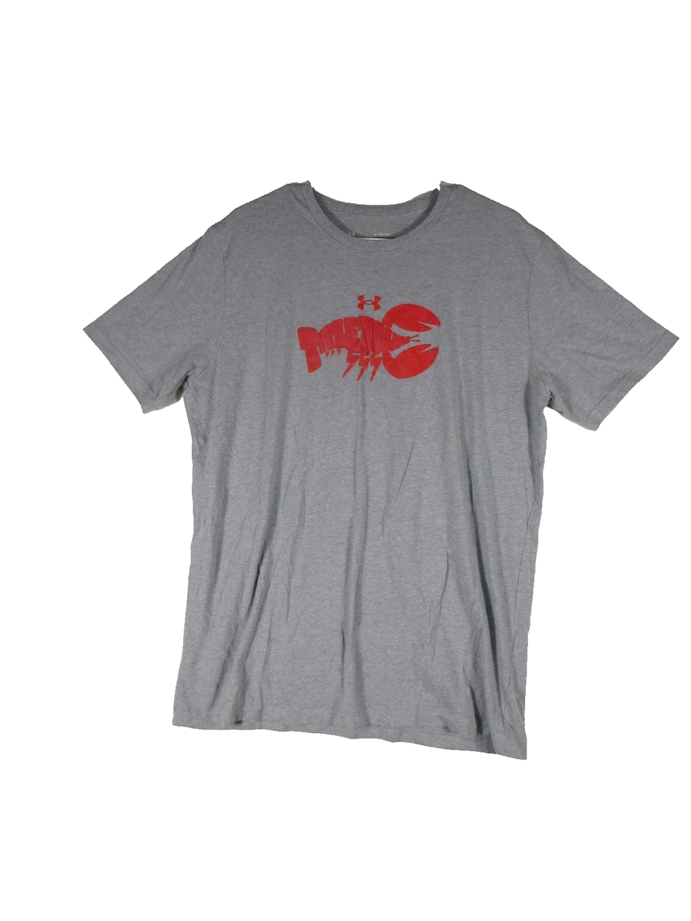 Under Armour Mens Crew Neck Loose T-Shirt Titletown Print Size XL Gray