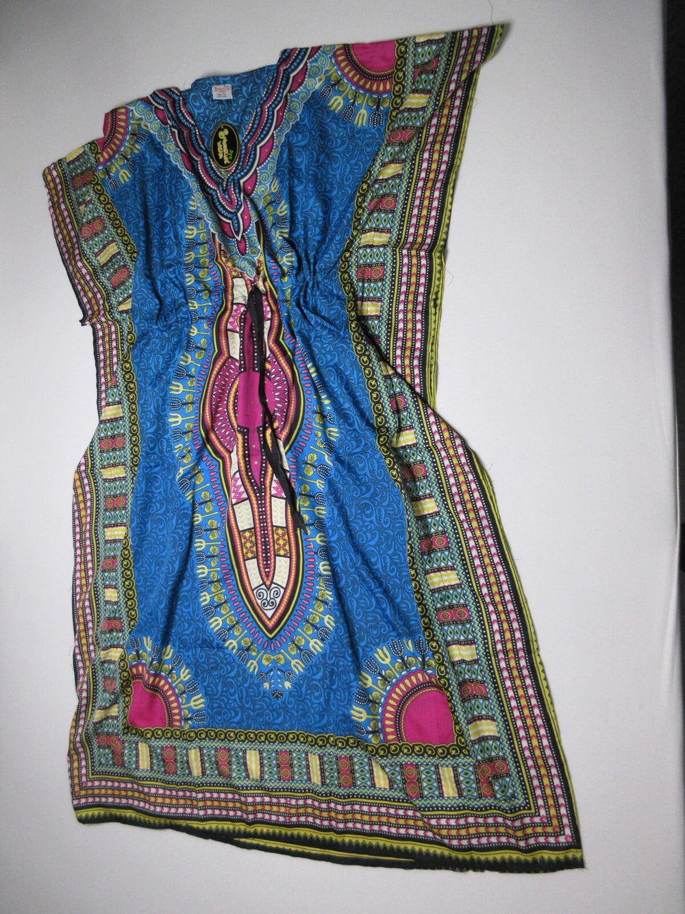 Shoreline Wear Womens Paisley Print Maxi Dashiki Dress One Size Multicolor NWT