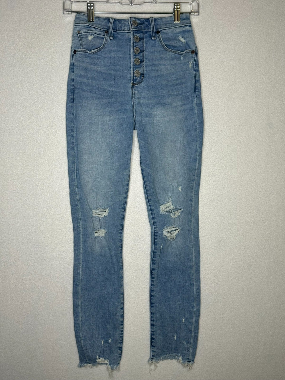 Abercrombie & Fitch Blue Jean High Rise Super Skinny Ankle Women's 26/2R