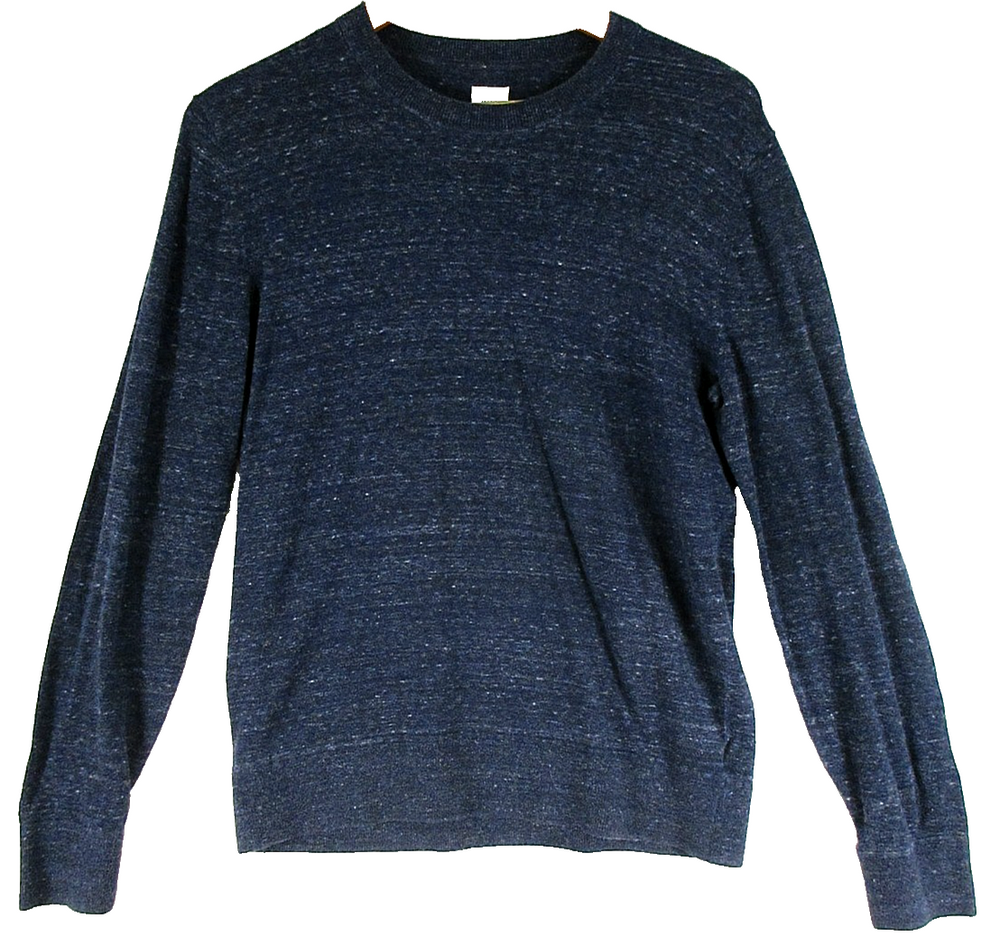 Gap For Good Mens Pullover Crew Neck Knit Sweater Long Sleeve Size M Blue