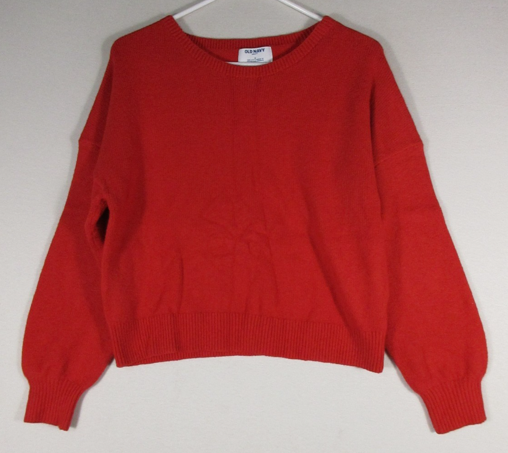 Old Navy Womens Pullover So Soft Sweater Long Sleeve Crew Neck Size S Red