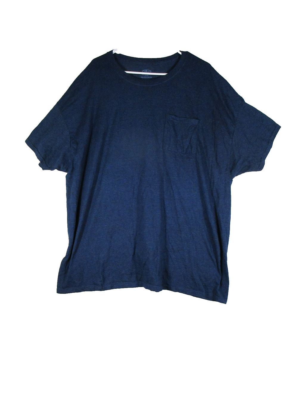 Athletic Works Mens Crew Neck T-Shirt Short Sleeve Pocket Size 3XL Blue