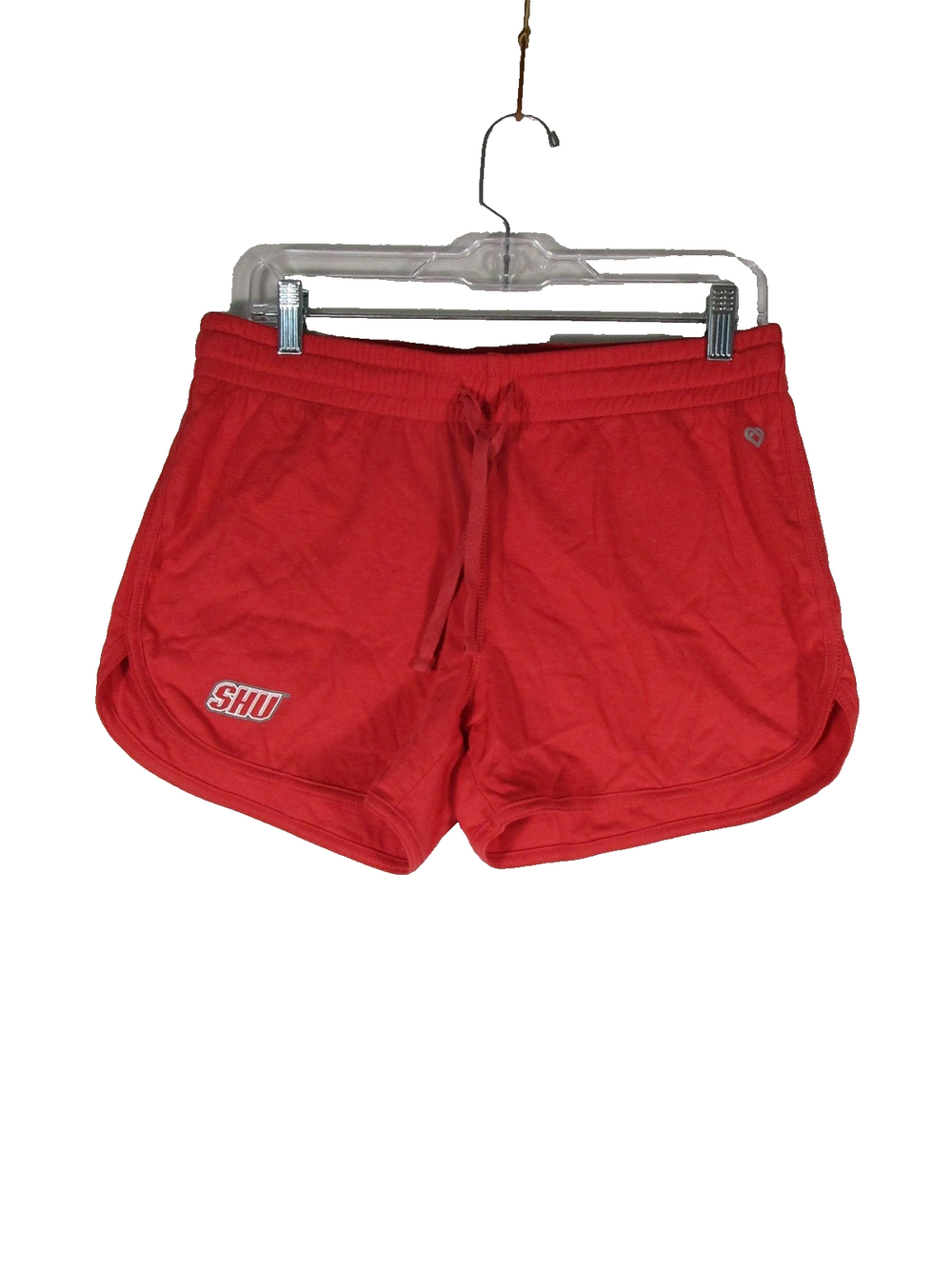 Colosseum Womens Shu High Rise Shorts Drawstring Waist Pockets Size M Red