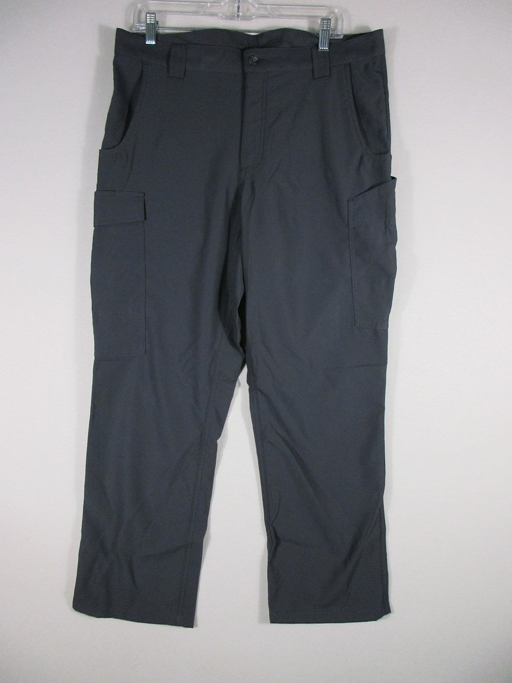 Design Collective Mens Cargo Pants Straight Button Fly Pockets Size 34RG Gray