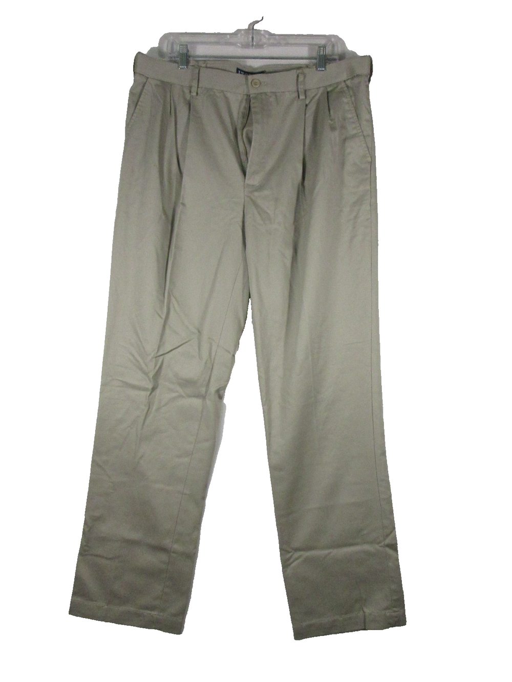 Izod Mens American Classic Fit Chino Pants Mid Rise Pockets Size 38X36 Beige