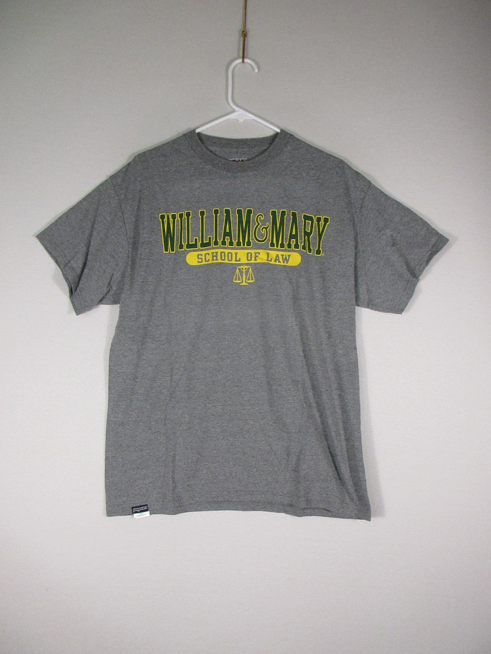 Jansport Mens William & Mary Graphic T-Shirt Crew Neck Short Sleeve Size L Gray