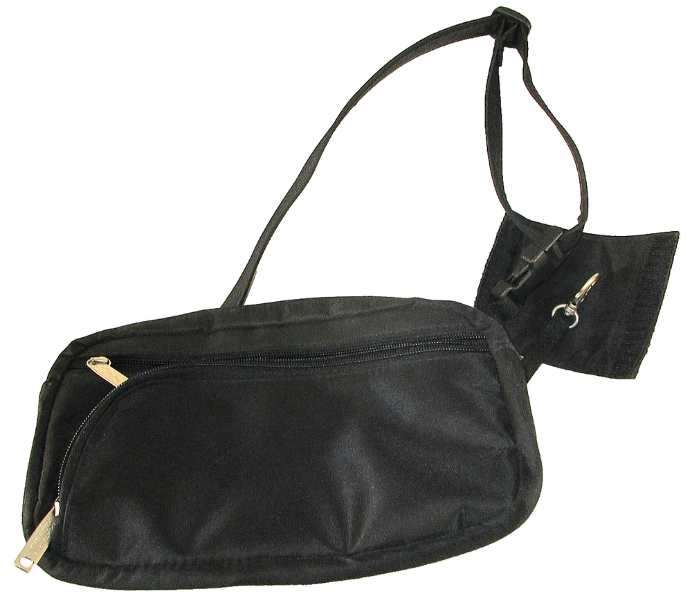 Unbranded Womens Fanny Pack Travel Bag Shoulder Strap Pockets One Size Black