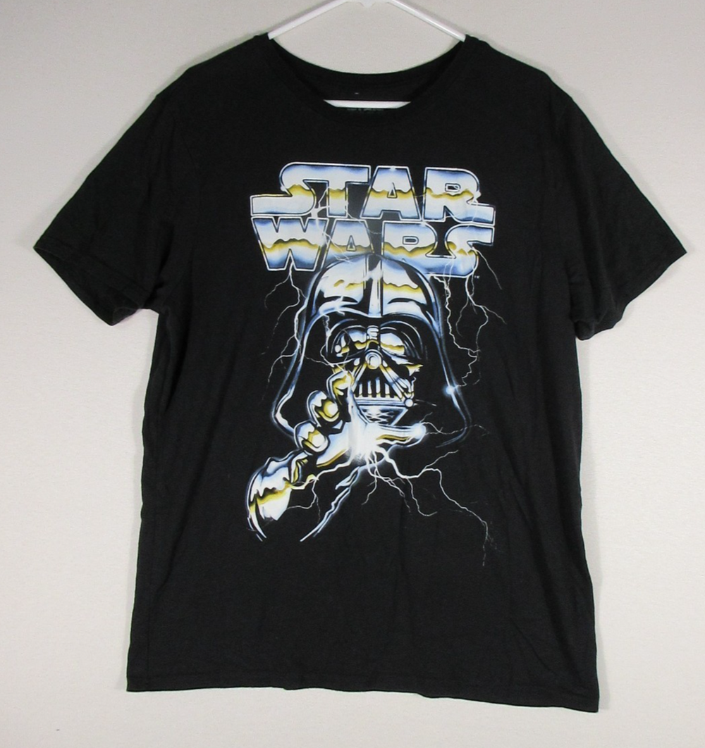 Star Wars Mens Darth Vader Graphic T-Shirts Short Sleeve Size XL Black
