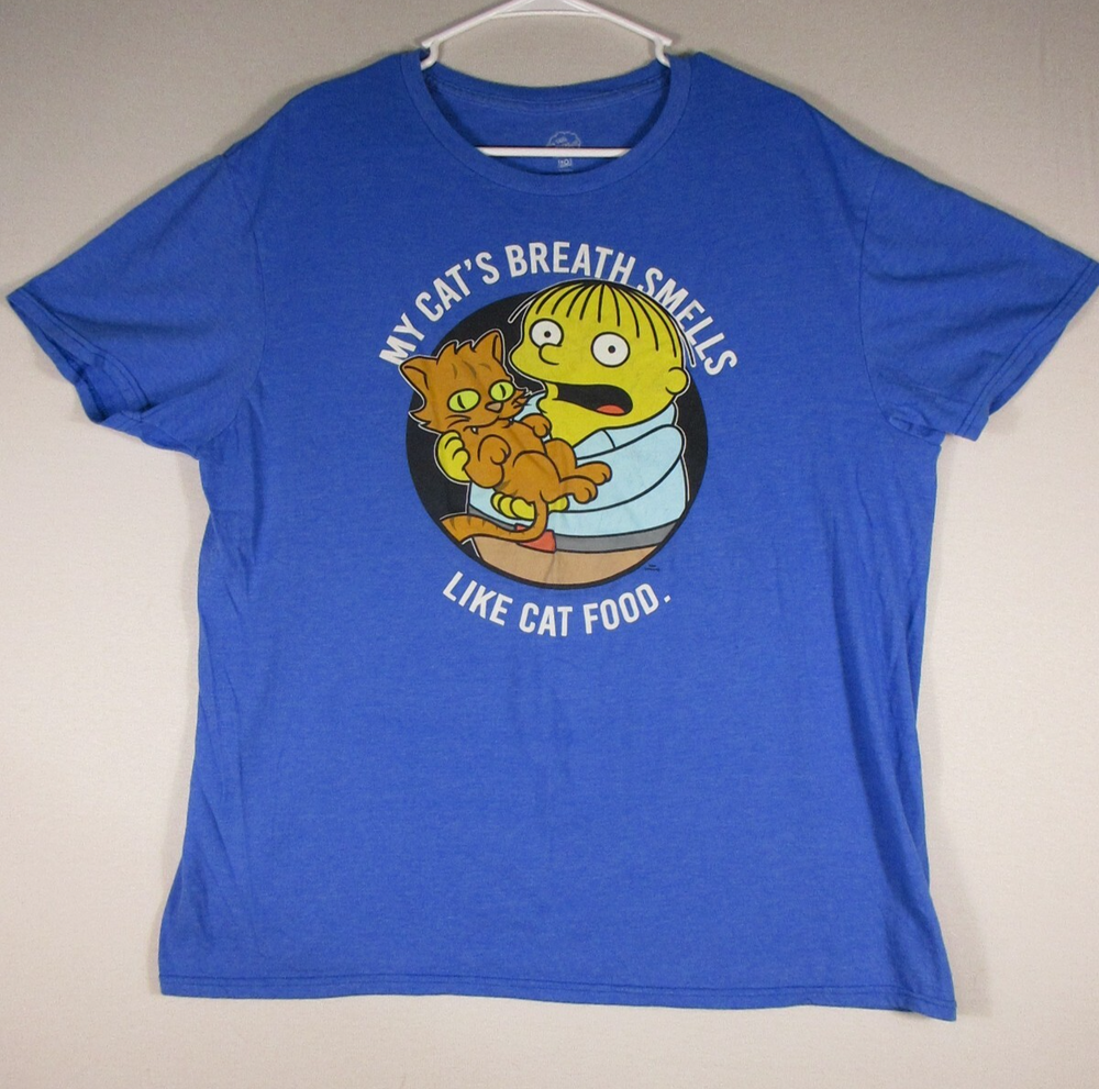 The Simpsons Ralph Breaks the Internet T-Shirt Short Sleeve Size XL Blue