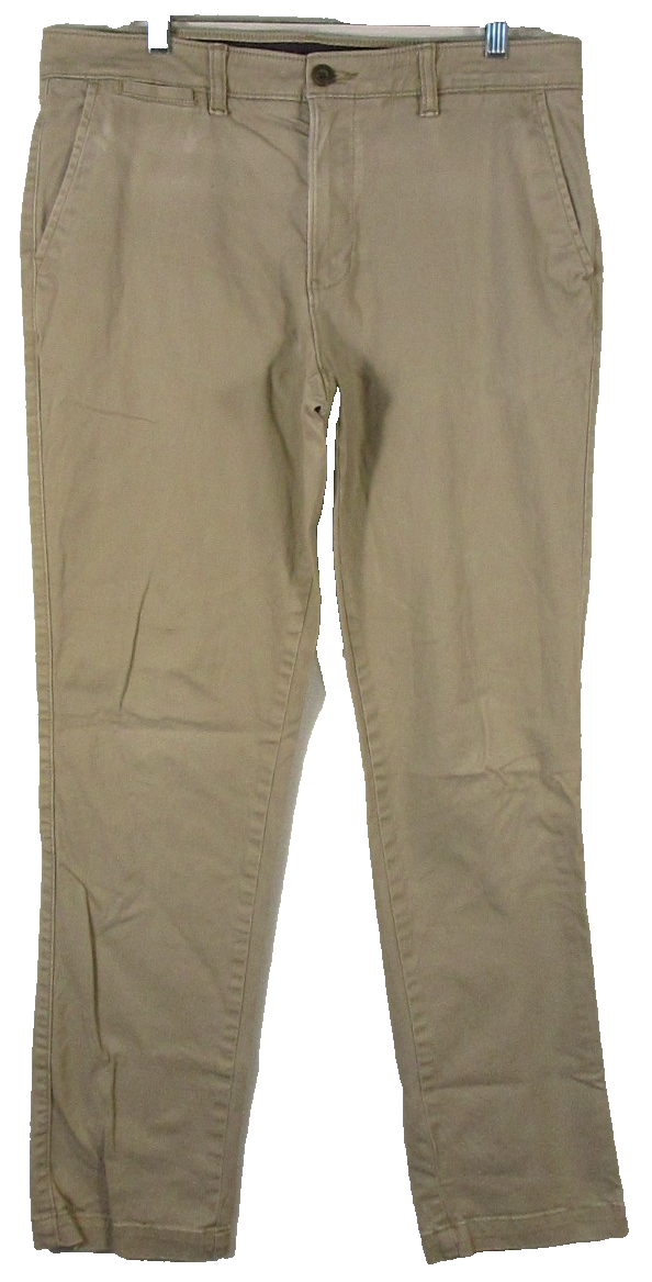 Sonoma Goods For Life Mens Mid Rise Chino Pants Straight Leg Size 33/32 Khaki