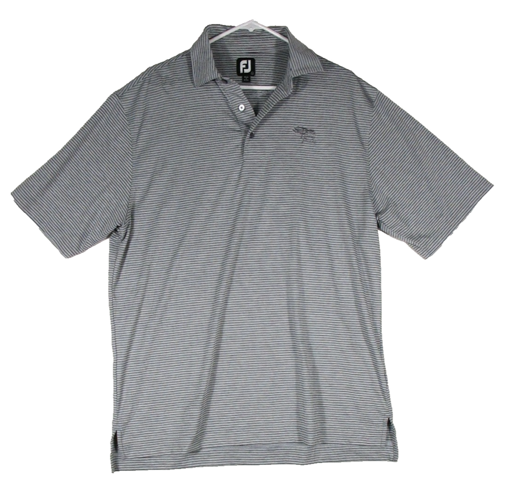 Fj Mens Regular Fit Striped Polo Shirt Short Sleeve Collar Neck Size L