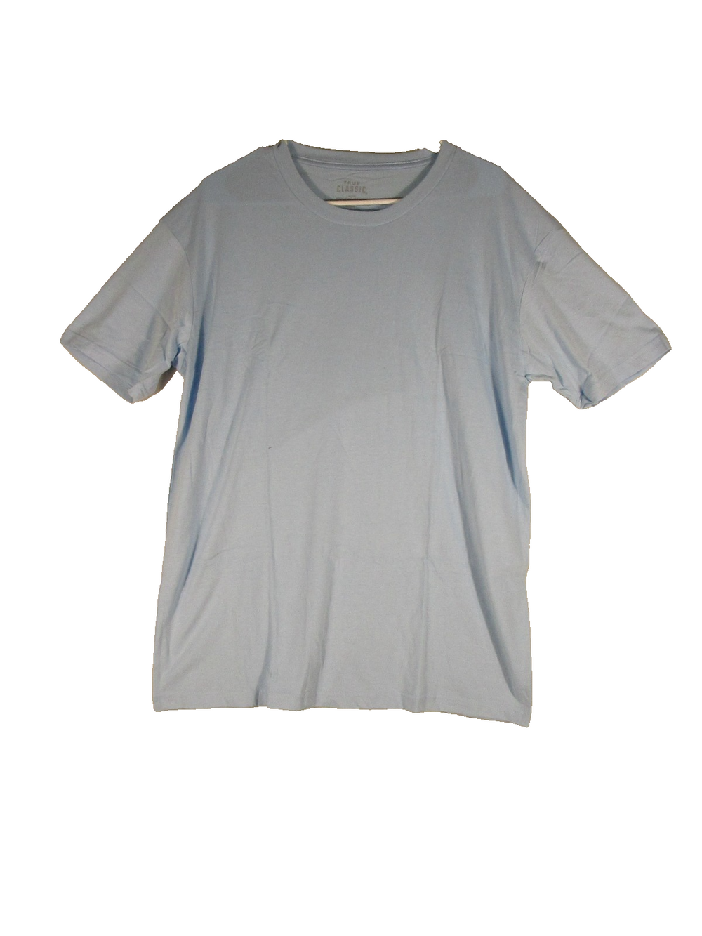 True Classic Mens Pullover Crew Neck Tee-Shirt Short Sleeve Size L Blue