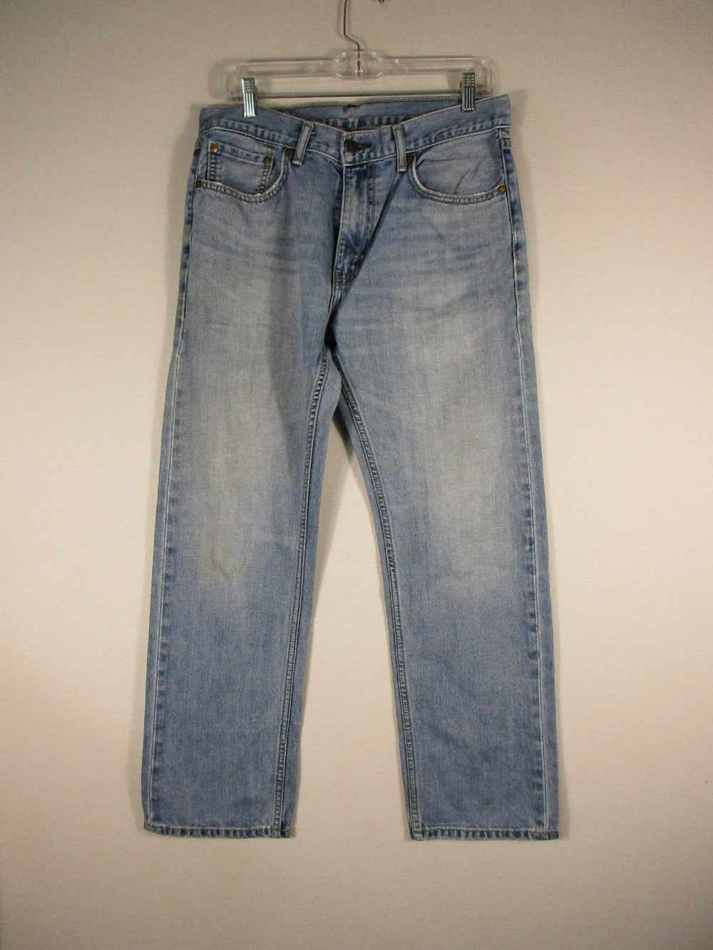 Levi's 505 Mens Regular Straight Jeans Denim Zip Fly Pockets Size 33X30 Blue
