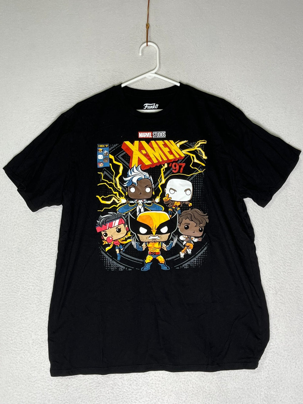Funko Black Crew Neck T Shirt Marvel Studios 97 Creature 100%Cotton Mens Size XL