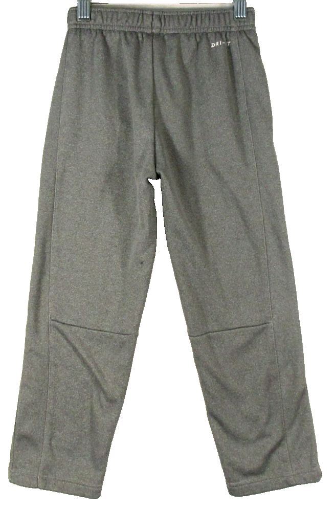 Nike Dri-Fit Kids 6-7 High Rise Jogger Pants Tapered Leg Pockets Size L Gray