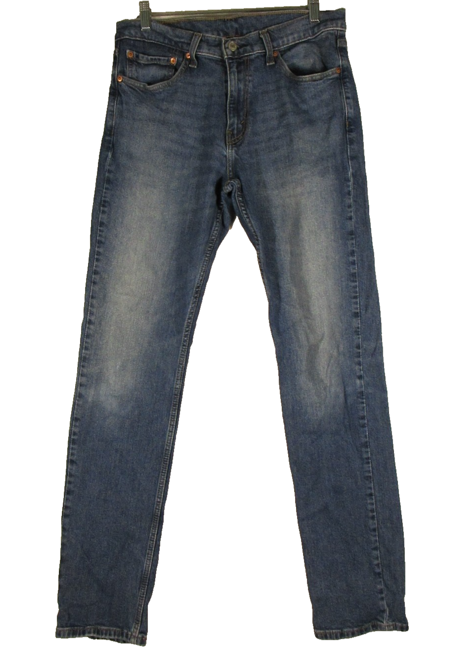 Levi's 551 Mens Denim Straight Jeans Mid Rise Pockets Size 32X34 Blue