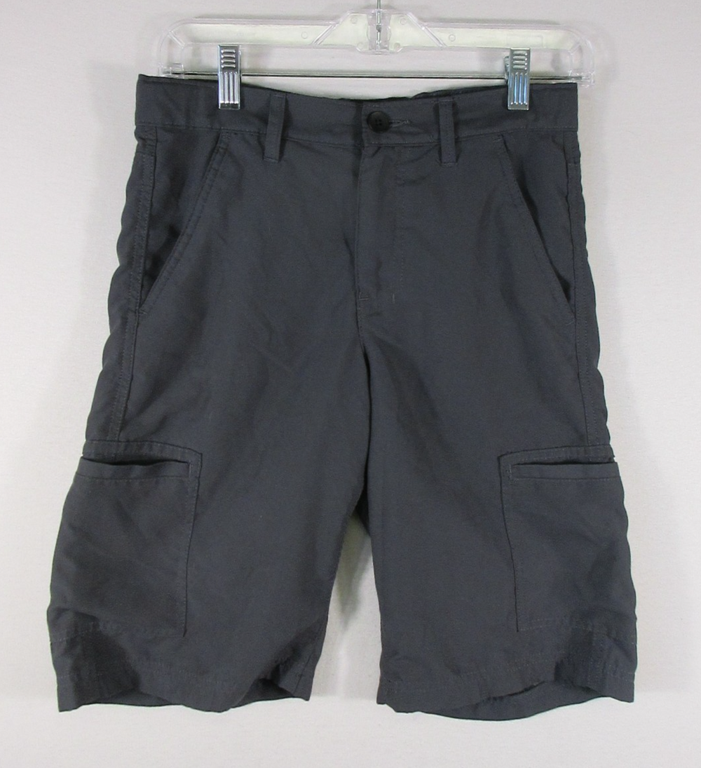 Tony Hawk Boys High Waist Cargo Shorts Stretch Button-Fly Size 14 Gray