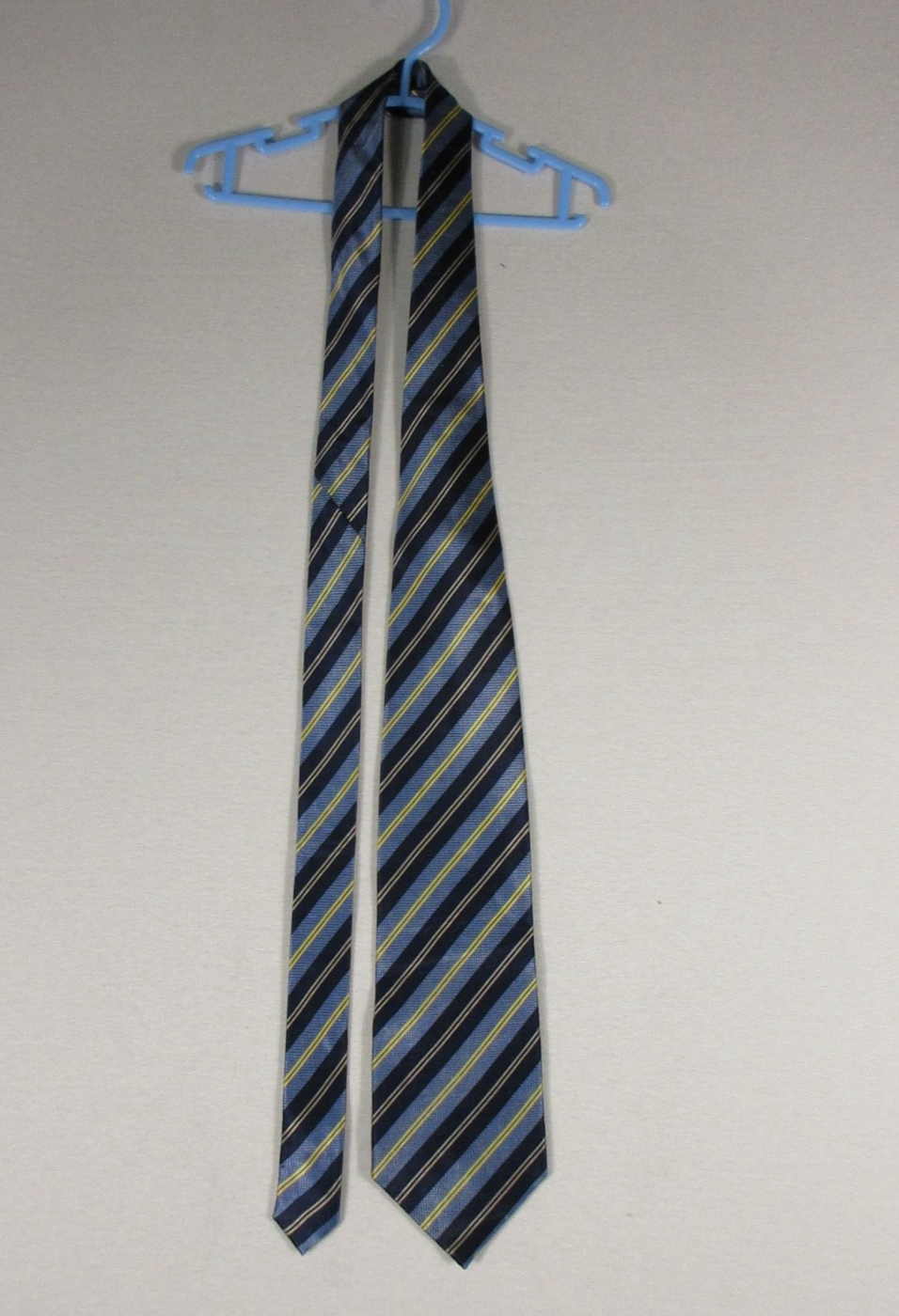 Giorgio Bissoni Mens 100% Silk Neck Tie Striped Pattern Made in London