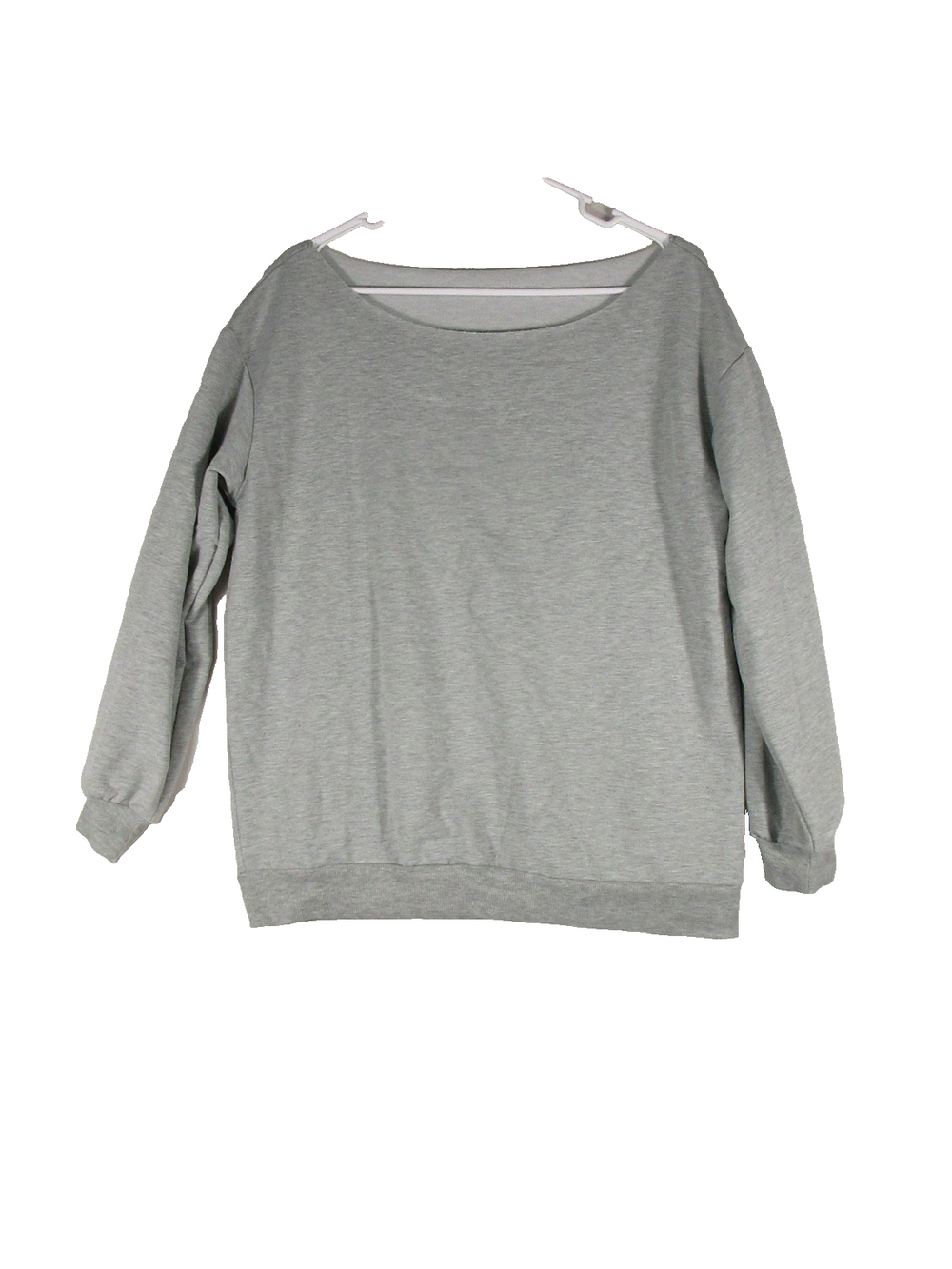 Shein Womens Pull-On Knit Sweater Regular Fit Crew Neck Long Sleeve Size 4 Gray