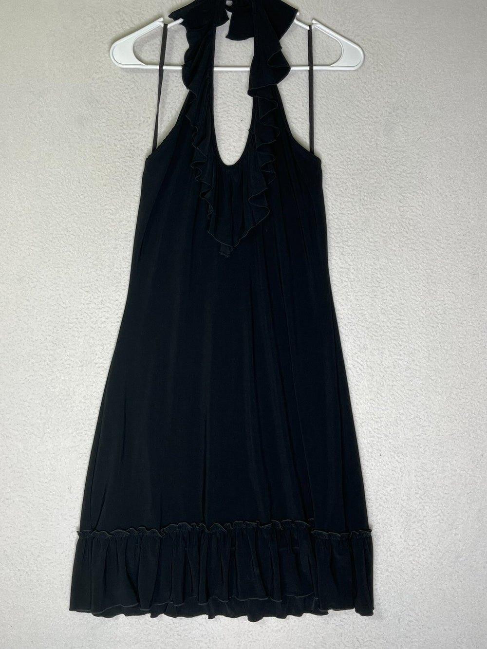 Fave LBD Black Casual Strapless Halter Tie Up Dress Women's Size Large NWT