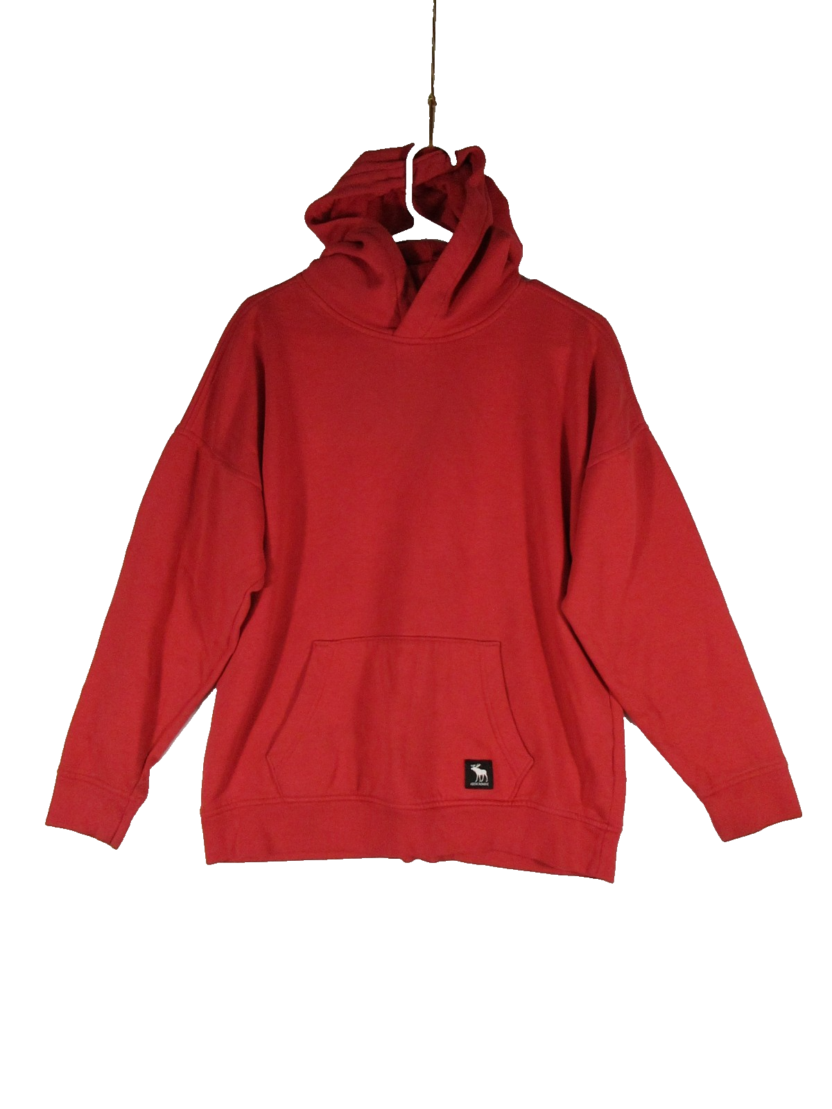Abercrombie Kids Pullover Hoodie Sweatshirt Long Sleeve Pockets Size 15/16 Red