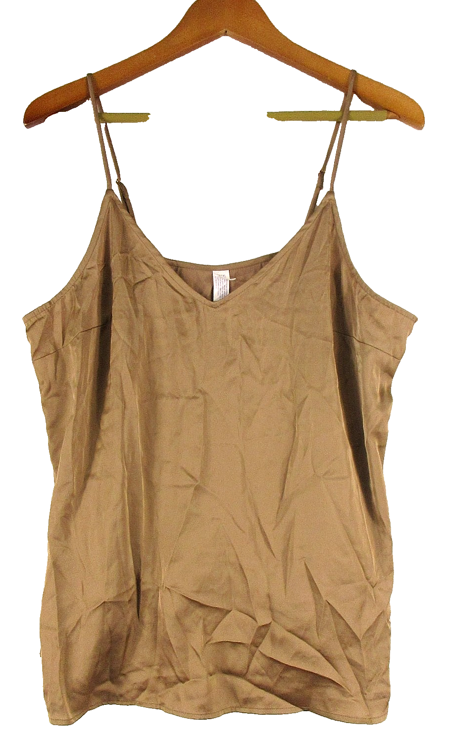 Stars Above Womens Pullover V-Neck Tank Top Spaghetti Strap Size L Brown