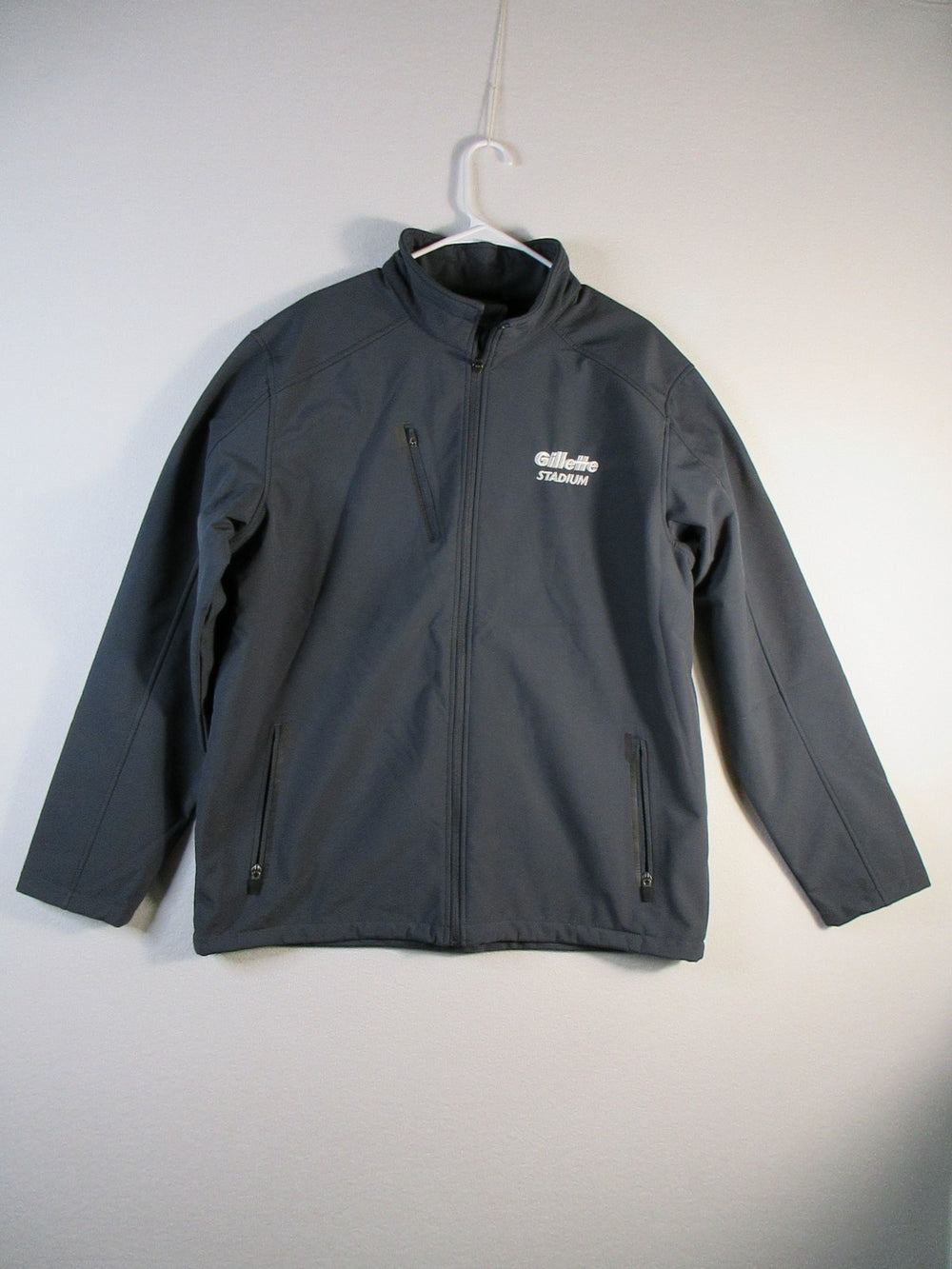 Port Authority Gillette Stadium Mens Jacket Full Zip Pockets Size XL Black