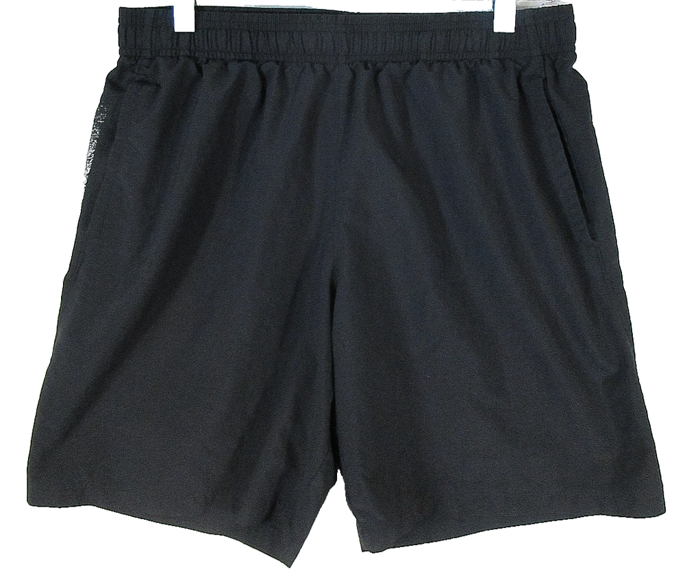 Under Armour Kids Mid Rise Pleated Shorts Elastic Waist Pockets Size YXL Black