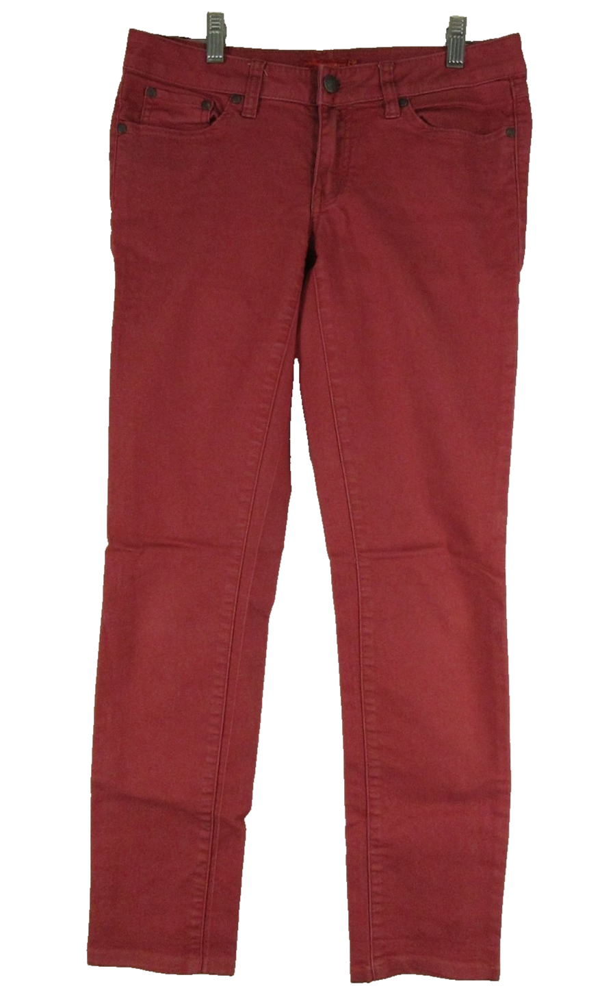 Prana Jeans Womens 6 28 Red Skinny Stretch Slim Fit Denim Pants Five Pocket