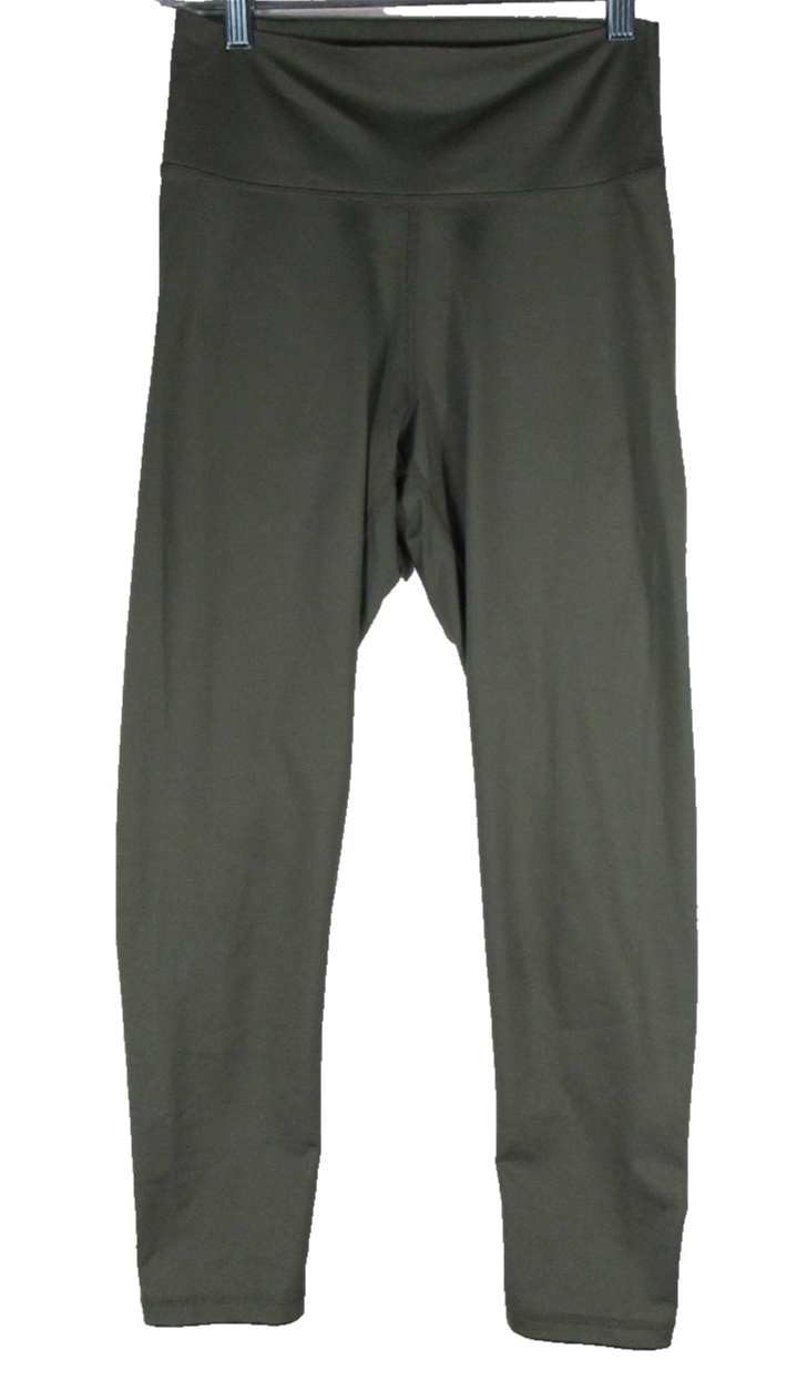ECHT Womens Performance Yoga Leggings Elastic Waist Size M Olive Green