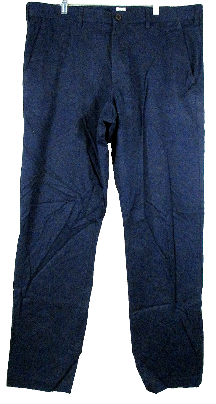 Gap For Good Mens Mid Rise Straight Pants Button Fly Pockets Size 38X34 Blue